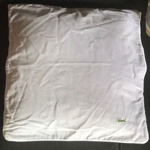 Pair of Izod pillow covers, pale lavender velvet